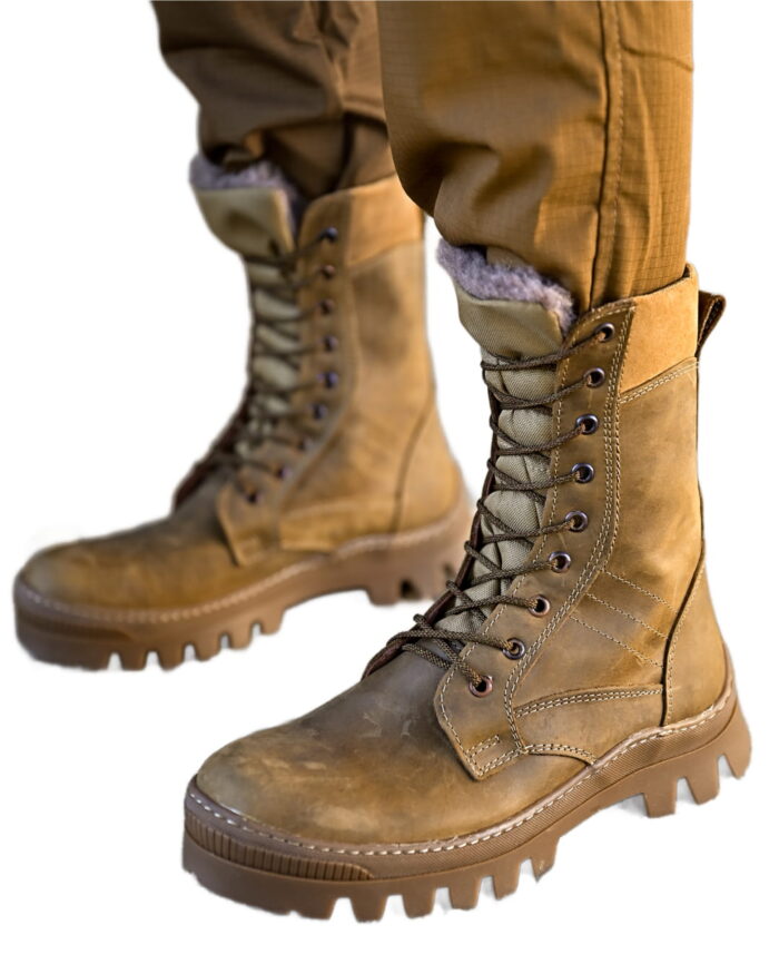 Тактичні черевики All-Terrain Winter з натурального нубуку та хутра - Зображення 5