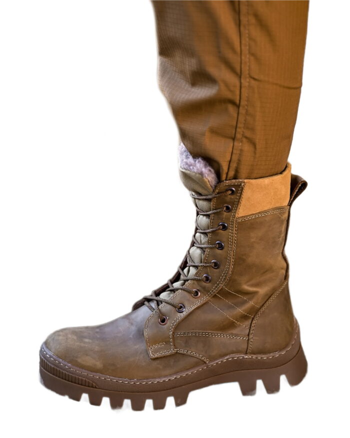 Тактичні черевики All-Terrain Winter з натурального нубуку та хутра - Зображення 4