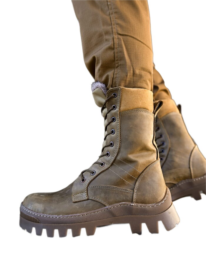 Тактичні черевики All-Terrain Winter з натурального нубуку та хутра - Зображення 1