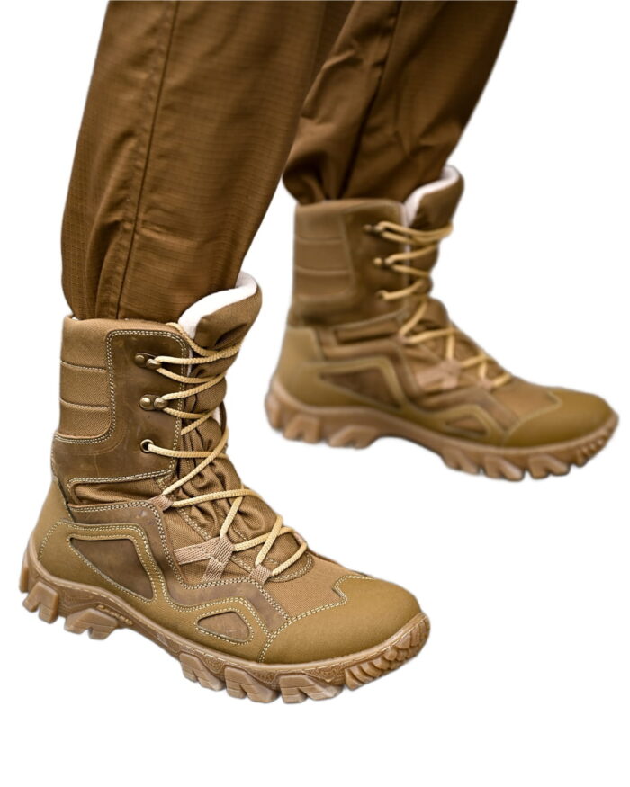 Тактичні черевики Protect з натурального нубуку та флісового утеплювача - Зображення 3