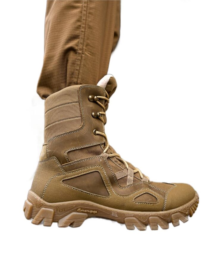 Тактичні черевики Protect з натурального нубуку та флісового утеплювача - Зображення 1