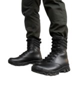 Черевики тактичні зимові з натуральної шкіри Typhoon Black - Зображення 7