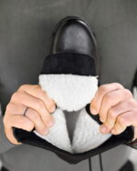 Черевики тактичні зимові з натуральної шкіри Typhoon Black - Зображення 6