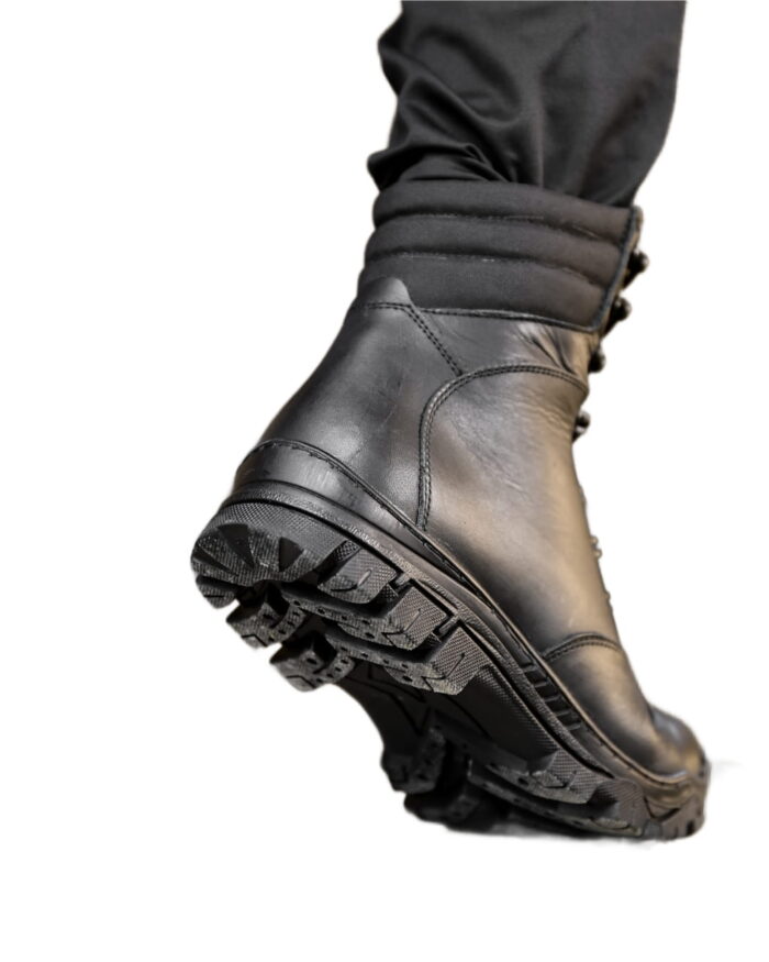 Черевики тактичні зимові з натуральної шкіри Typhoon Black - Зображення 4