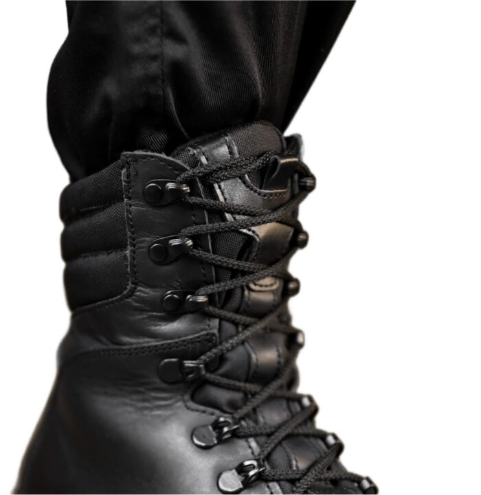 Черевики тактичні зимові з натуральної шкіри Typhoon Black - Зображення 3