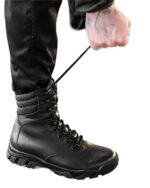 Черевики тактичні зимові з натуральної шкіри Typhoon Black - Зображення 2