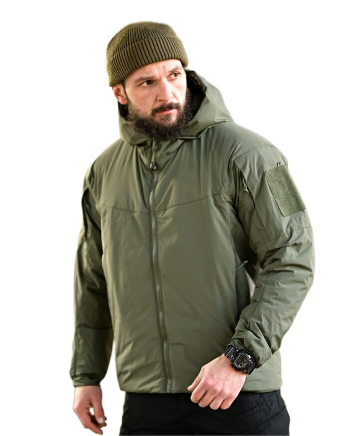 Зимова тактична куртка YINREN Scorpion (Gore Windstopper + G-Loft утеплювач) Олива - Зображення 4