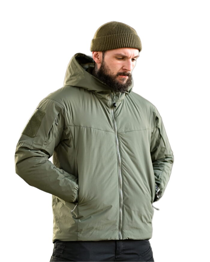 Зимова тактична куртка YINREN Scorpion (Gore Windstopper + G-Loft утеплювач) Олива - Зображення 8