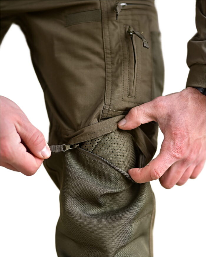 Тактичні штани Yinren 4.0 ріп-стоп з посиленими зонами Оливковий - Зображення 6