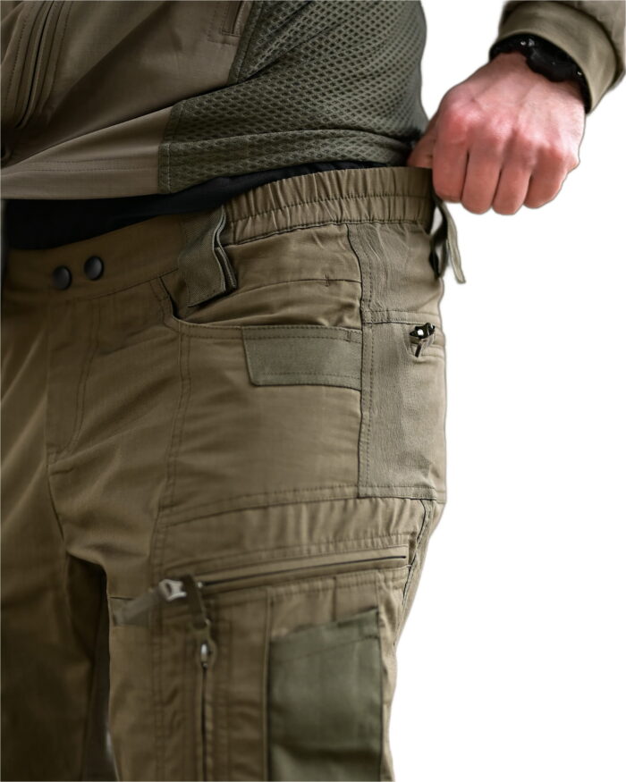 Тактичні штани Yinren 4.0 ріп-стоп з посиленими зонами Оливковий - Зображення 7