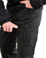 Тактичні штани Yinren 4.0 ріп-стоп з посиленими зонами Чорний - Зображення 5