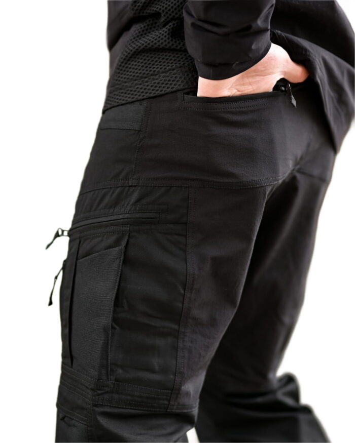 Тактичні штани Yinren 4.0 ріп-стоп з посиленими зонами Чорний - Зображення 6