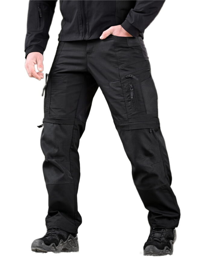Тактичні штани Yinren 4.0 ріп-стоп з посиленими зонами Чорний - Зображення 1