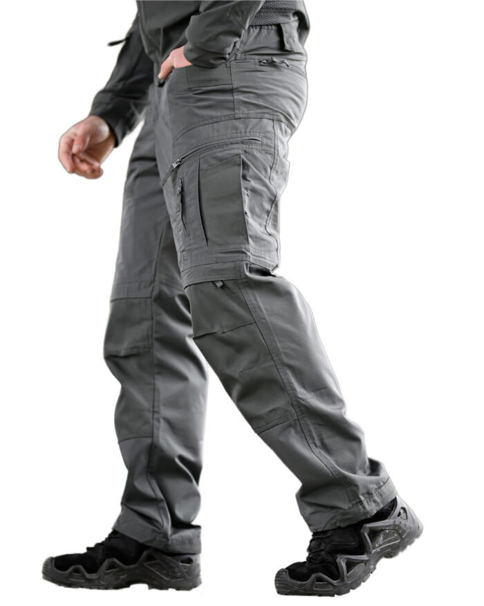 Тактичні штани Yinren 4.0 ріп-стоп з посиленими зонами Сірий - Зображення 2