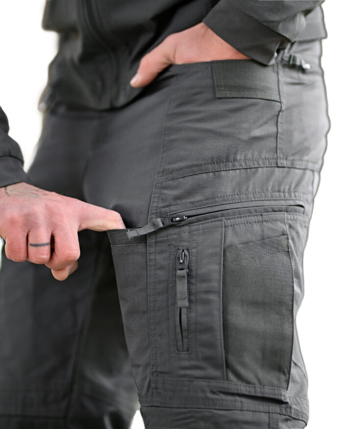 Тактичні штани Yinren 4.0 ріп-стоп з посиленими зонами Сірий - Зображення 9