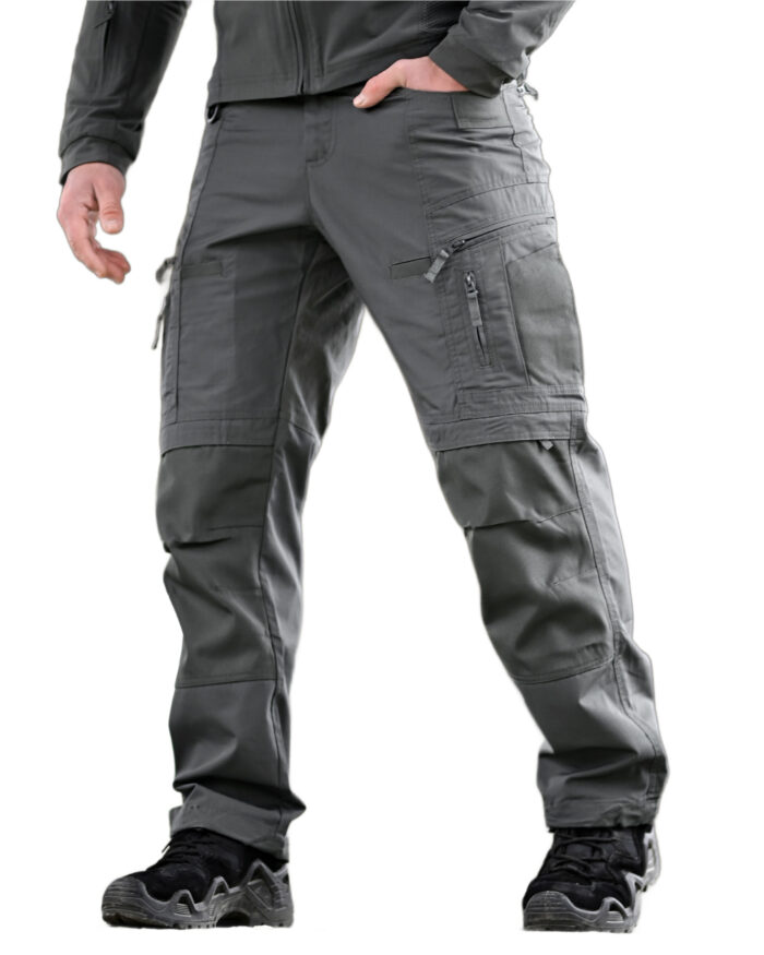 Тактичні штани Yinren 4.0 ріп-стоп з посиленими зонами Сірий - Зображення 1