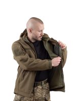 Куртка Vik-Tailor з флісовою кофтою Softshell, Olive, 46 - Зображення 7