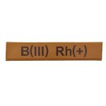 Військовий шеврон група крові B(III) Rh(+), Coyote