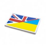 ПВХ Патч "Прапор Україна/Британія" 3.8x7 см Кольоровий - Зображення 2