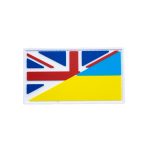 ПВХ Патч "Прапор Україна/Британія" 3.8x7 см Кольоровий