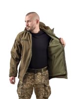 Куртка Vik-Tailor з флісовою кофтою Softshell, Olive, 46 - Зображення 6