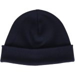 Шапка в'язана на флісі з відворотом, Navy Blue