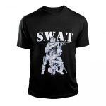 Футболка з принтом S.W.A.T., Black, 2XL
