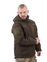 Куртка Vik-Tailor з флісовою кофтою Softshell, Dark olive, 44 - Зображення 10