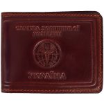 Обкладинка для посвідчення СЗР бордова з кишенею, Бордовий
