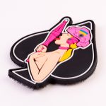 ПВХ Патч "Дівчина-піка" рожева 7.5x9 см Morale Patch - Зображення 2