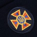 Шапка в'язана флісова з відворотом ДСНС, Темно-синій - Зображення 2