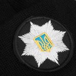 Шапка в'язана флісова з відворотом Поліція, Black - Зображення 2