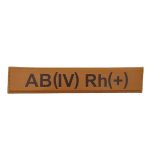 Військовий шеврон група крові AB(IV) Rh(+), Coyote