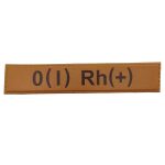 Військовий шеврон група крові O(I) Rh(+), Coyote