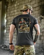 Тактична футболка BORN OF WAR welcome to Ukraine Сіра