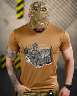 Тактична футболка Born of War «Посадка» Coolmax Coyot
