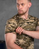 Тактична футболка бавовна піксель ВТ6782 - Зображення 2