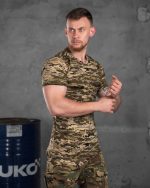 Тактична футболка бавовна піксель ВТ6782 - Зображення 4