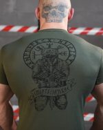 Тактична потовідвідна футболка SABUR РУНИ ЗЕЛЕНИЙ ВТ6563 - Зображення 4