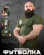 Тактична Бавовняна футболка NECRONIMICON хостер олива НП5203 - Зображення 7