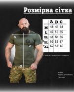Тактична потовідвідна футболка SABUR череп олива ВТ6557 - Зображення 8