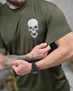 Тактична поту відводяча футболка NECRON дівчина олива ДЛ6381 - Зображення 4