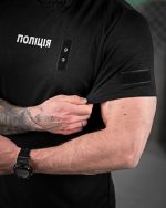 Футболка поліція black ВТ6013 - Зображення 5