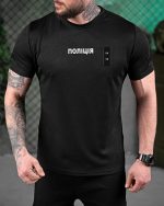 Футболка поліція black ВТ6013 - Зображення 6