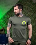 Тактична волога відводна футболка Soldier oliva ПП7618 - Зображення 2