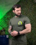 Тактична волога відводна футболка Soldier oliva ПП7618 - Зображення 3