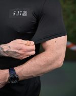 Компресійна футболка 5.11 black ПП7648 - Зображення 4