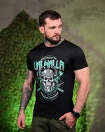 Тактична потовідвідна футболка Valhalla black ПП7703 - Зображення 2