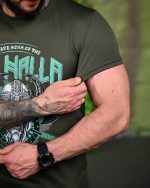 Тактична футболка, що виводить піт Valhalla oliva ПП7704 - Зображення 4