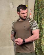 Тактична футболка "ЗСУ" піксель олива - Зображення 3